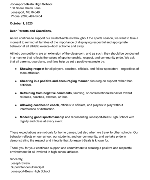 Large image of photo: Letter from the principal